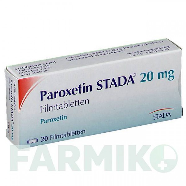 ПАРОКСЕТИН (PAROXETIN) 20 мг таблетки 20 шт - Пароксетин STADAPHARM