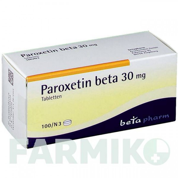 ПАРОКСЕТИН (PAROXETIN) 30 мг таблетки 100 шт - Пароксетин BETAPHARM