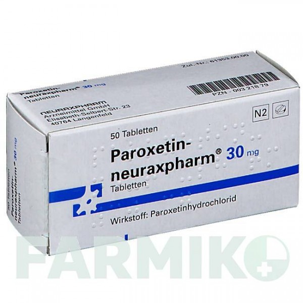 ПАРОКСЕТИН (PAROXETIN) 30 мг таблетки 50 шт - Пароксетин NEURAXPHARM