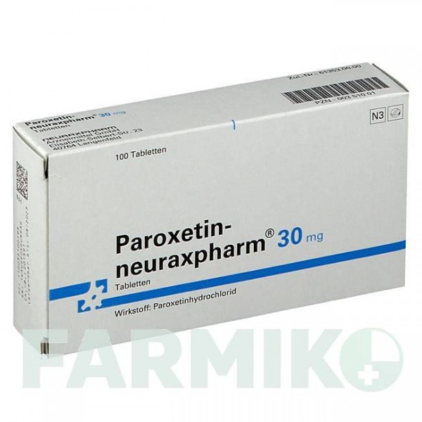 ПАРОКСЕТИН (PAROXETIN) 30 мг таблетки 100 шт - Пароксетин NEURAXPHARM