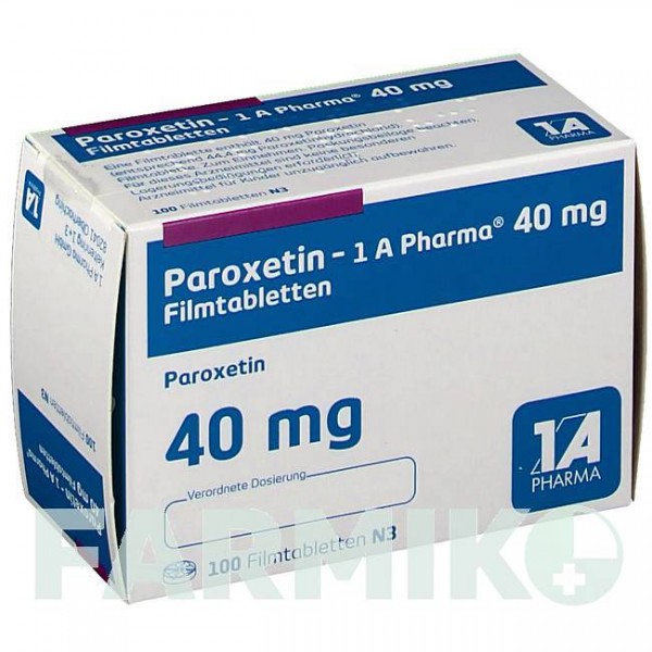 ПАРОКСЕТИН (PAROXETIN) 40 мг таблетки 20 шт - Пароксетин 1 A PHARMA