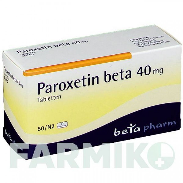ПАРОКСЕТИН (PAROXETIN) 40 мг таблетки 50 шт - Пароксетин BETAPHARM