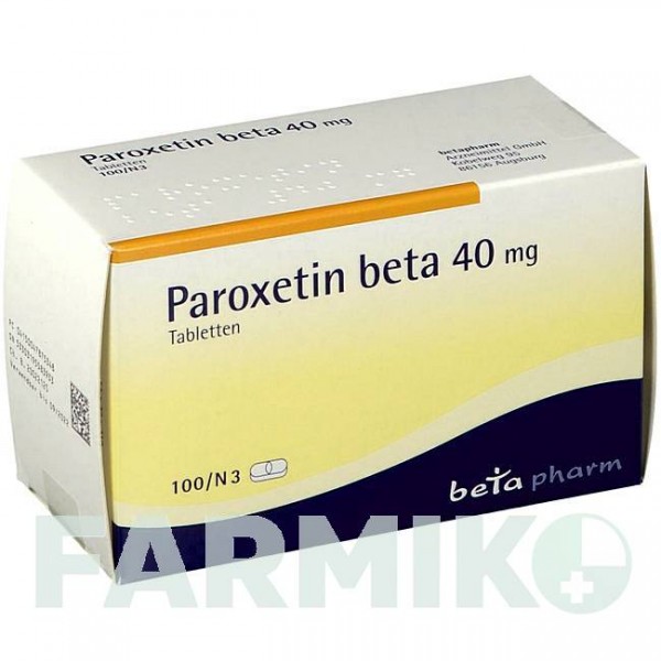 ПАРОКСЕТИН (PAROXETIN) 40 мг таблетки 100 шт - Пароксетин BETAPHARM