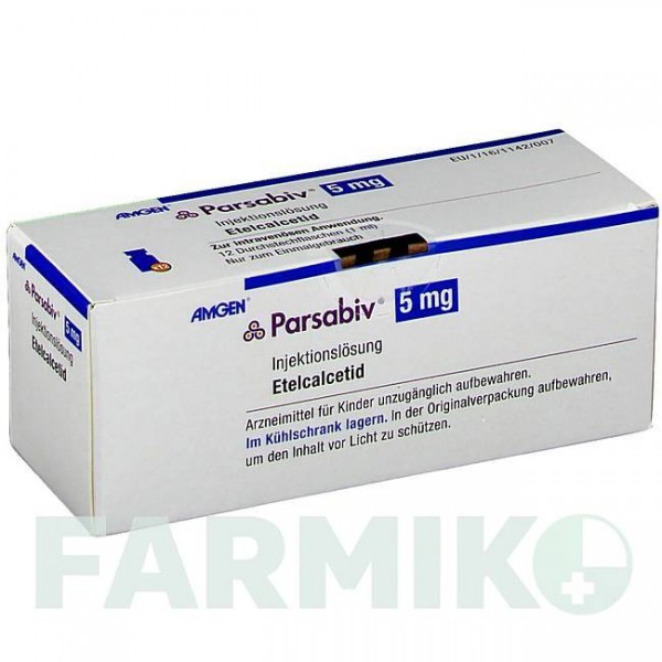 ПАРСАБИВ (PARSABIV) 5 мг 1 мл раствор 12 шт - Этелкальцетид AMGEN