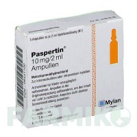 ПАСПЕРТИН (PASPERTIN) 10 мг/2 мл раствор 5x2 мл - Метоклопрамид VIATRIS