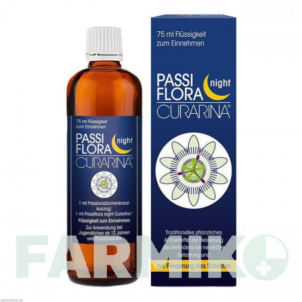 ПАССИФЛОРА НАЙТ (PASSIFLORA NIGHT) жидкость 75 мл - Пассифлора трава HARRAS PHARMA CURARINA