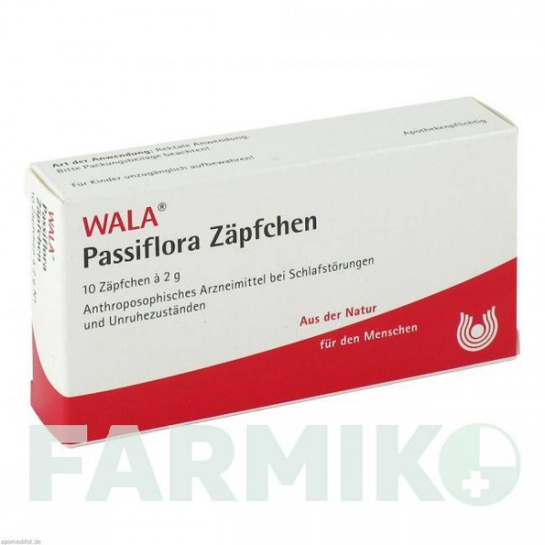 ПАССИФЛОРА ЦЕПФЕН (PASSIFLORA ZAPFCHEN) суппозитории 10x2 г - Гомеопатия WALA HEILMITTEL