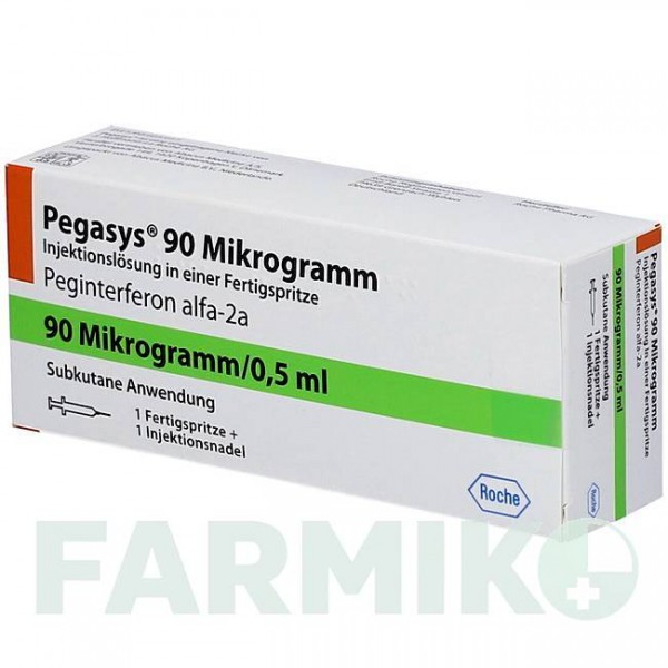 ПЕГАСИС (PEGASYS) 90 мкг раствор 1 шт - Пегинтерферон альфа-2а ABACUS MEDICINE