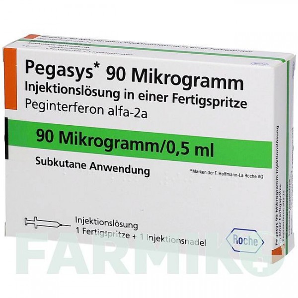 ПЕГАСИС (PEGASYS) 90 мкг раствор 1 шт - Пегинтерферон альфа-2а EMRA-MED
