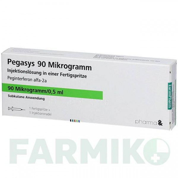 ПЕГАСИС (PEGASYS) 90 мкг раствор 1 шт - Пегинтерферон альфа-2а EURIMPHARM