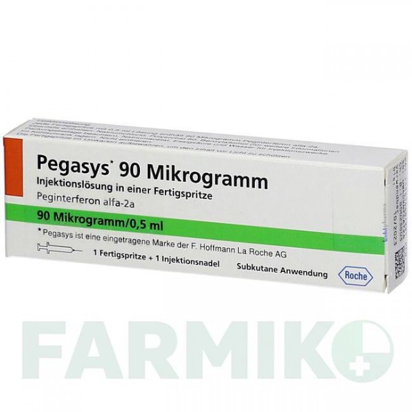 ПЕГАСИС (PEGASYS) 90 мкг раствор 1 шт - Пегинтерферон альфа-2а KOHLPHARMA