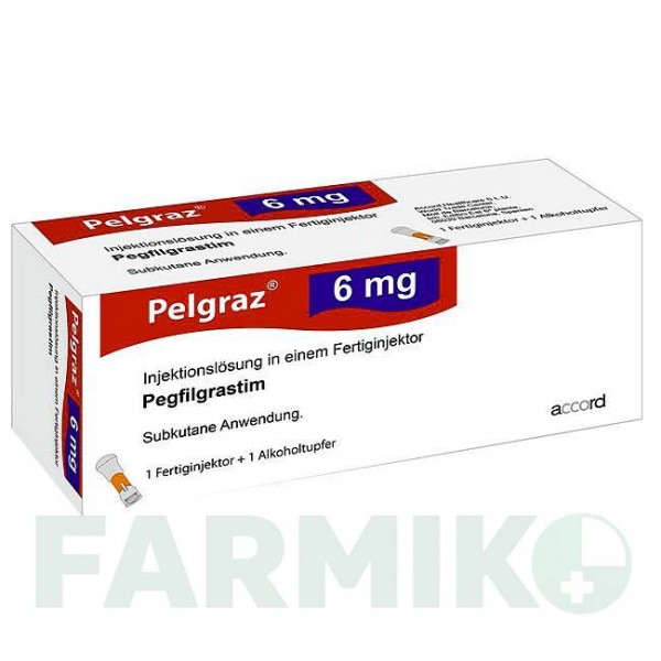 ПЕЛГРАЗ (PELGRAZ) 6 мг розчин 1 шт - Пегфілграстим ACCORD HEALTHCARE