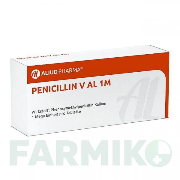 ПЕНИЦИЛЛИН (PENICILLIN) 1 млн. ЕД таблетки 30 шт - Феноксиметилпенициллин ALIUD PHARMA