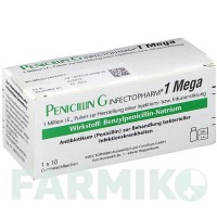 ПЕНІЦИЛІН (PENICILLIN) 1 млн. ОД порошок 10 шт - Бензилпеніцилін INFECTOPHARM