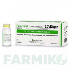 ПЕНИЦИЛЛИН (PENICILLIN) 10 млн ЕД порошок 10 шт - Бензилпенициллин INFECTOPHARM
