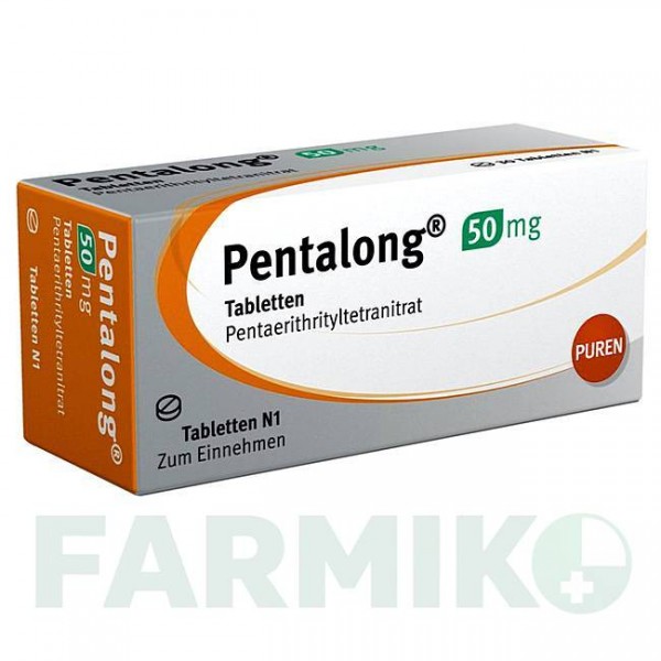 ПЕНТАЛОНГ (PENTALONG) 50 мг таблетки 100 шт - Пентаеритритилу тетранітрат PUREN PHARMA