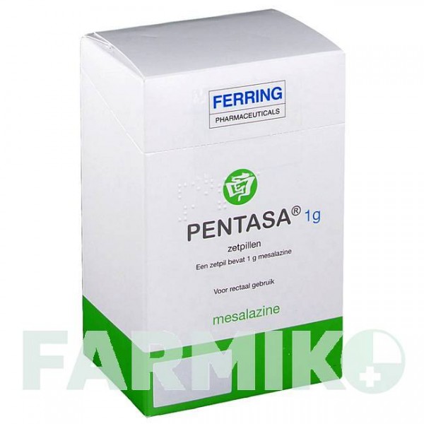 ПЕНТАСА (PENTASA) 1000 мг суппозитории 30 шт - Месалазин FD PHARMA