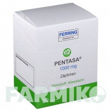 ПЕНТАСА (PENTASA) 1000 мг супозиторії 30 шт - Месалазин FERRING