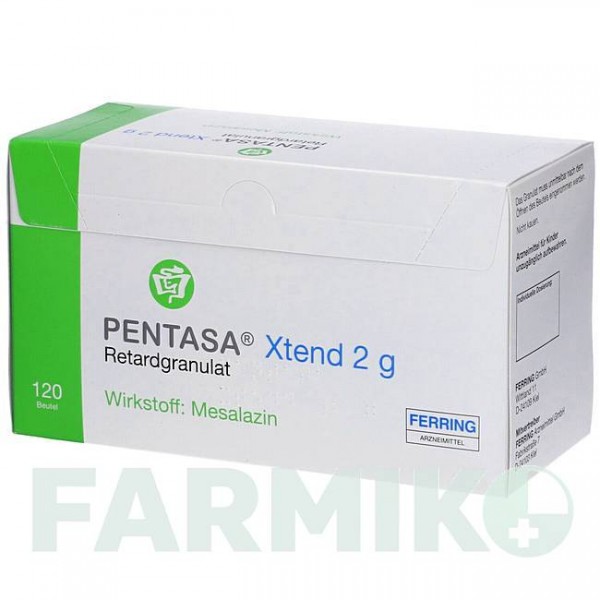 ПЕНТАСА (PENTASA) 2 г гранулы 120 шт - Месалазин FERRING