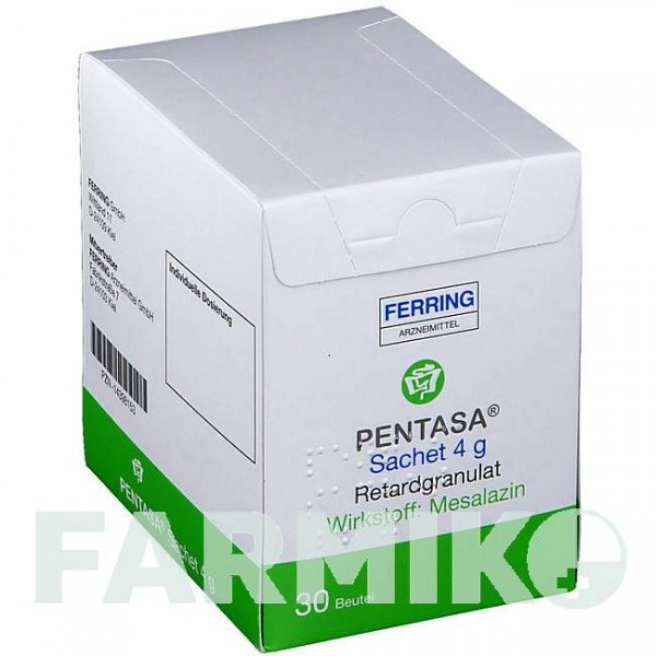 ПЕНТАСА (PENTASA) 4 г гранулы 30 шт - Месалазин FERRING