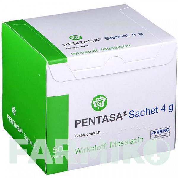 ПЕНТАСА (PENTASA) 4 г гранулы 50 шт - Месалазин FERRING
