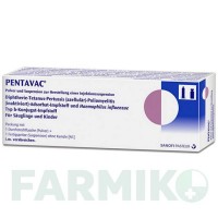 ПЕНТАВАК (PENTAVAC) шприци 1 шт - Дифтерия - гемофильная инфекция B - коклюш - полиомиелит - столбняк SANOFI