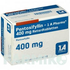 ПЕНТОКСИФИЛЛИН (PENTOXIFYLLIN) 400 мг таблетки 50 шт - Пентоксифиллин 1 A PHARMA