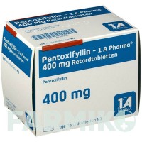 ПЕНТОКСИФІЛІН (PENTOXIFYLLIN) 400 мг таблетки 100 шт - Пентоксифілін 1 A PHARMA