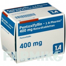 ПЕНТОКСИФІЛІН (PENTOXIFYLLIN) 400 мг таблетки 100 шт - Пентоксифілін 1 A PHARMA