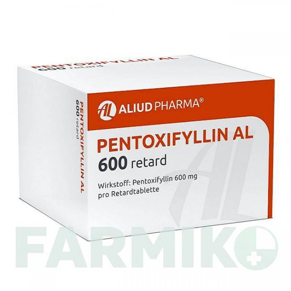 ПЕНТОКСИФИЛЛИН (PENTOXIFYLLIN) 600 таблетки 50 шт - Пентоксифиллин ALIUD PHARMA