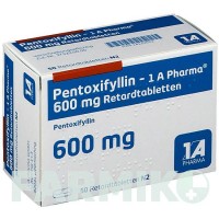 ПЕНТОКСИФІЛІН (PENTOXIFYLLIN) 600 мг таблетки 50 шт - Пентоксифілін 1 A PHARMA