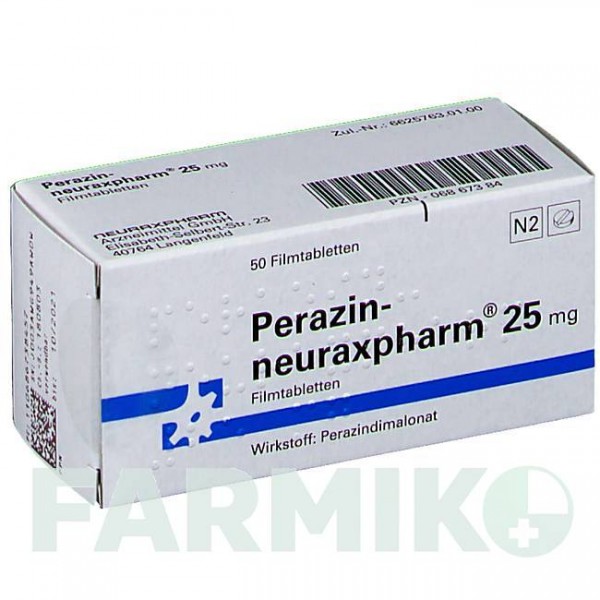 ПЕРАЗИН (PERAZIN) 25 мг таблетки 50 шт - Перазин NEURAXPHARM