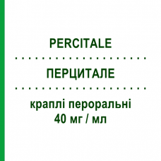 ПЕРЦИТАЛЕ (PERCITALE) 40 мг/мл капли оральные 15 мл - Циталопрам PIAM FARMACEUTICI
