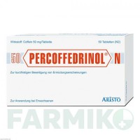 ПЕРКОФЕДРИНОЛ (PERCOFFEDRINOL) 50 мг таблетки 50 шт - Кофеин ARISTO PHARMA