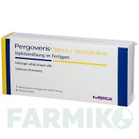 ПЕРГОВЕРІС (PERGOVERIS) 300 МО + 150 МО/0,48 мл розчин 1 шт - Лутропін альфа, Фолітропін альфа MERCK HEALTHCARE