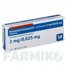 ПЕРИНДОПРИЛ (PERINDOPRIL) 2 мг/0,625 мг таблетки 30 шт - Периндоприл, Индапамид 1 A PHARMA