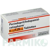 ПЕРИНДОПРИЛ (PERINDOPRIL) 4 мг/1,25 мг таблетки 90 шт - Периндоприл, Індапамід RATIOPHARM