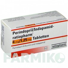 ПЕРИНДОПРИЛ (PERINDOPRIL) 4 мг/1,25 мг таблетки 90 шт - Периндоприл, Индапамид RATIOPHARM