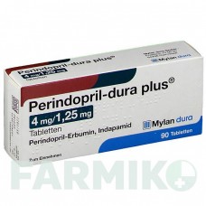 ПЕРИНДОПРИЛ (PERINDOPRIL) 4 мг/1,25 мг таблетки 90 шт - Периндоприл, Индапамид VIATRIS