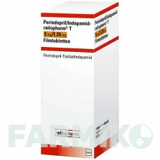 ПЕРИНДОПРИЛ (PERINDOPRIL) 5 мг/1,25 мг таблетки 30 шт - Периндоприл, Индапамид RATIOPHARM