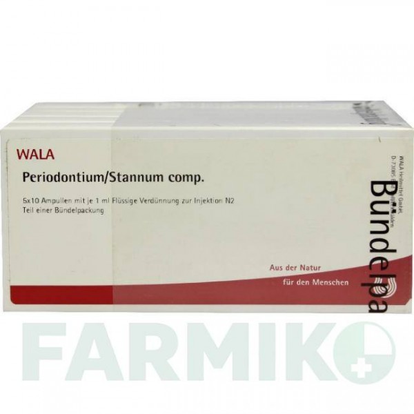 ПЕРИОДОНТИУМ СТАННУМ (PERIODONTIUM STANNUM) ампулы 50x1 мл - Гомеопатия WALA HEILMITTEL
