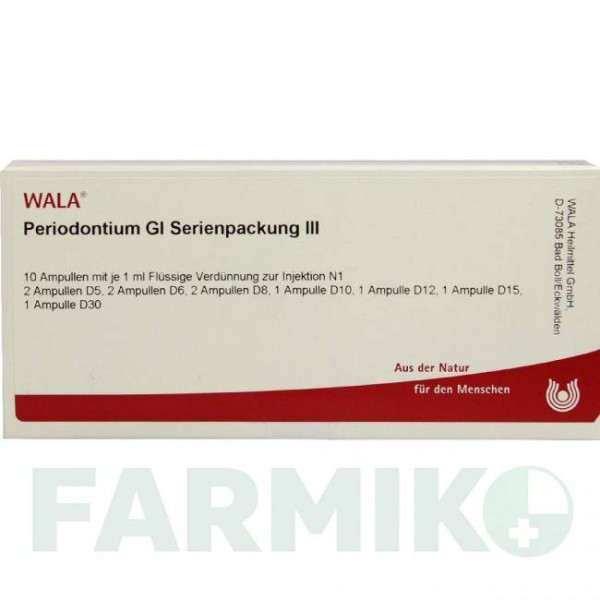 ПЕРИОДОНТИУМ (PERIODONTIUM) ампулы 10x1 мл - Гомеопатия WALA HEILMITTEL