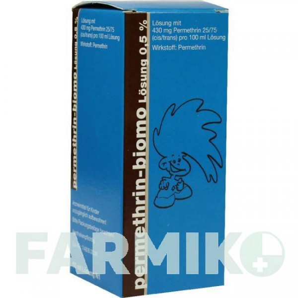 ПЕРМЕТРИН (PERMETHRIN) 0,5% розчин 50 мл - Перметрин BIOMO PHARMA