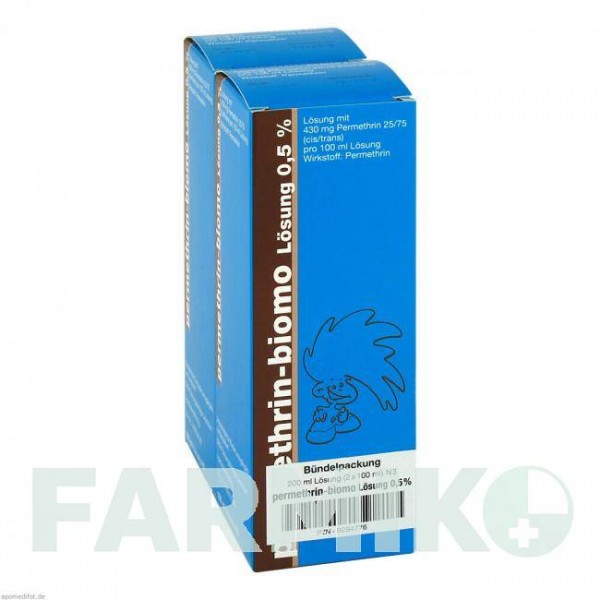 ПЕРМЕТРИН (PERMETHRIN) 0,5% розчин 200 мл - Перметрин BIOMO PHARMA