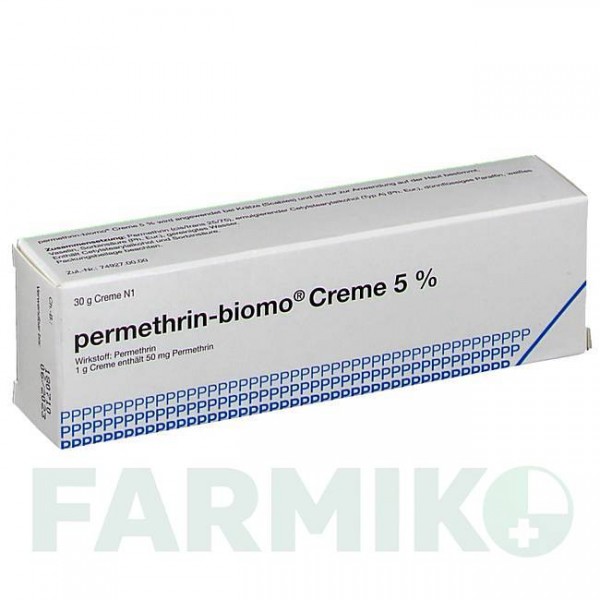 ПЕРМЕТРИН (PERMETHRIN) 5% крем 30 г - Перметрин BIOMO PHARMA