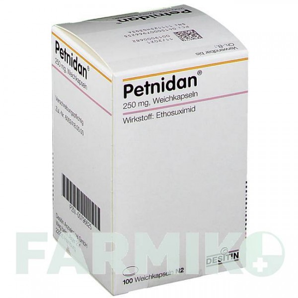 ПЕТНИДАН (PETNIDAN) капсулы 100 шт - Этосуксимид DESITIN