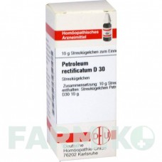 ПЕТРОЛЕУМ РЕКТИФИКАТУМ (PETROLEUM RECTIFICATUM) D 30 глобули 10 г - Гомеопатия DHU