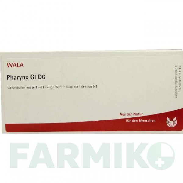 ФАРИНКС (PHARYNX) D 6 ампулы 10x1 мл - Гомеопатия WALA HEILMITTEL