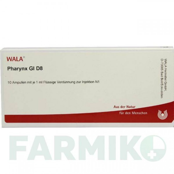 ФАРИНКС (PHARYNX) D 8 ампулы 10x1 мл - Гомеопатия WALA HEILMITTEL
