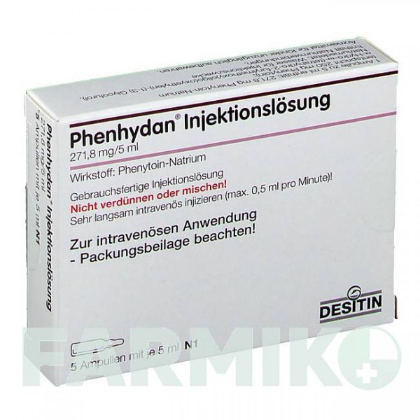 ФЕНГІДАН (PHENHYDAN) розчин 5x5 мл - Фенітоїн DESITIN